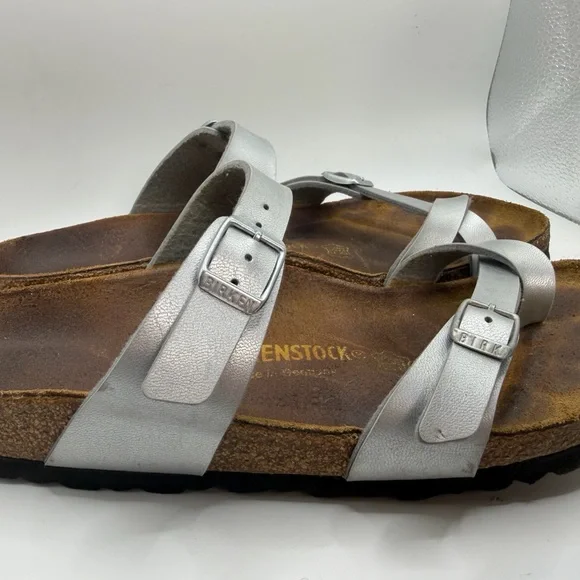 Birkenstock Silver Strap Women's Sandals - Picture 2 of 8